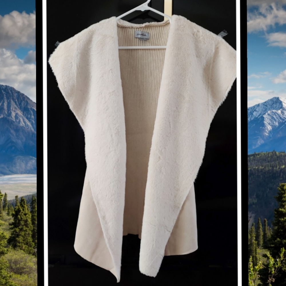 ❤️‍🔥CLEARANCE❤️‍🔥 NWOT LE MODA Sherpa Knit Vest #1013B